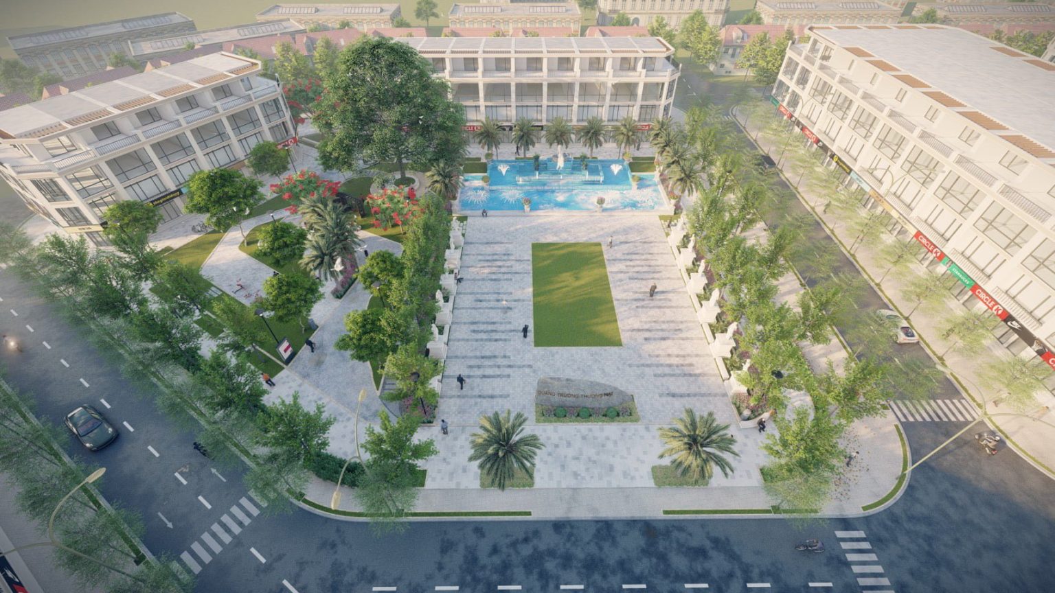 CÔNG VIÊN VÀ HỒ BƠI TRONG KHUÔN VIÊN CENTRAL HILL NAM SÀI GÒN