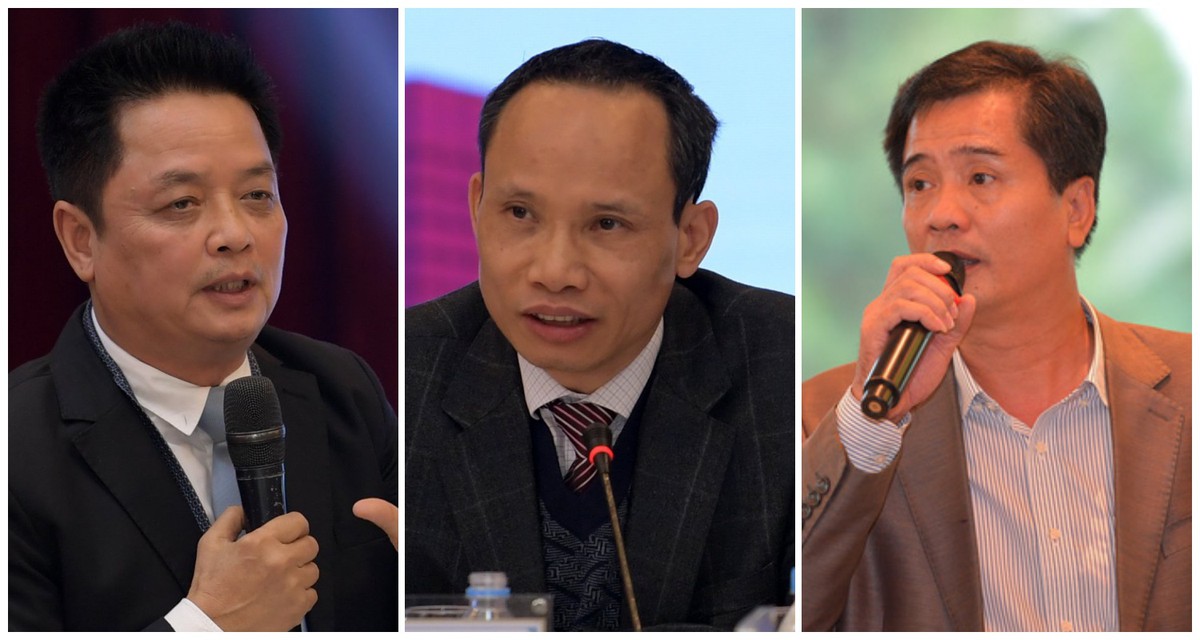 Từ trái qua phải: Ông Nguyễn Đức Hưởng - Cấn Văn Lực - Nguyễn Văn Đính