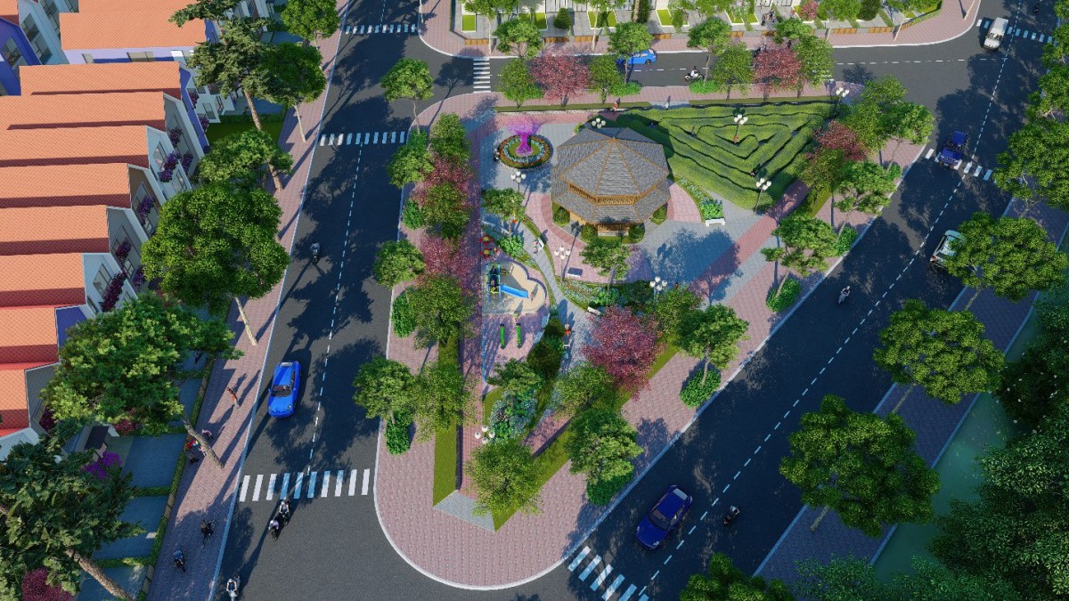 công viên cây xanh dự án bảo lộc golden city