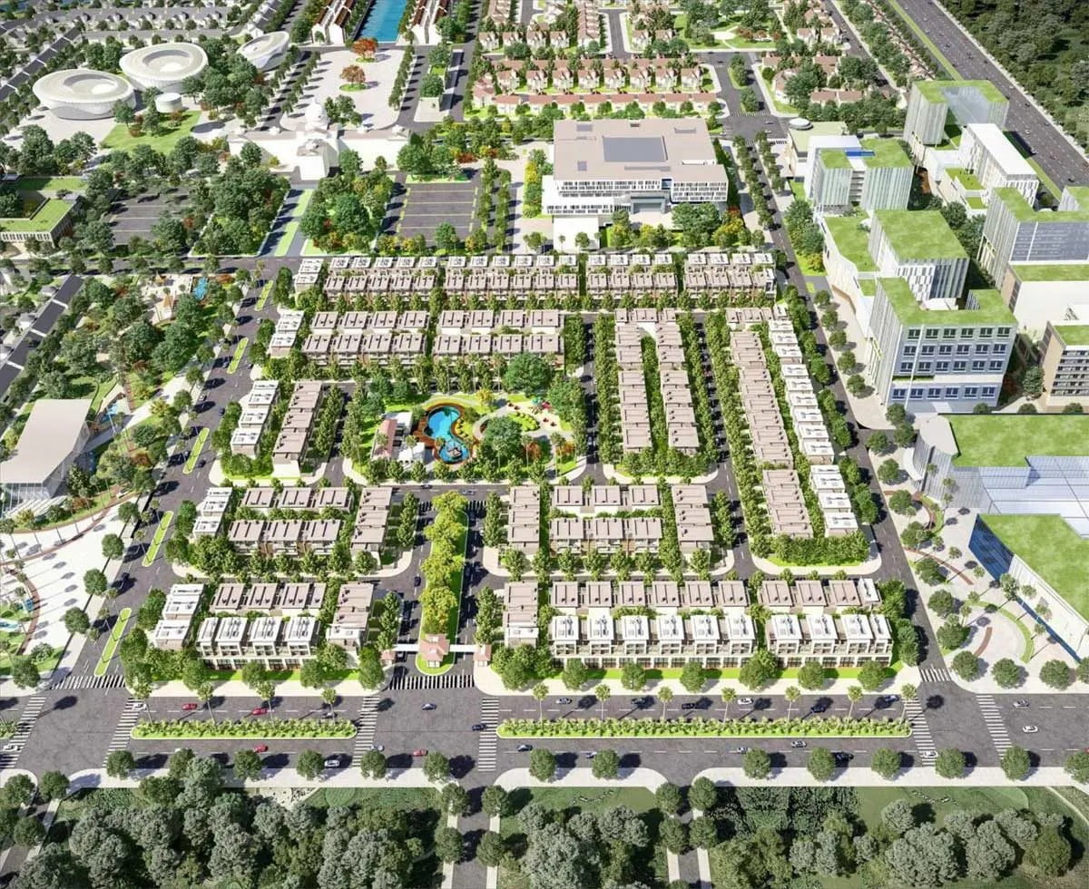 Mặt Bằng Tổng Thể Khu An Khang Dự án E City Tân Đức