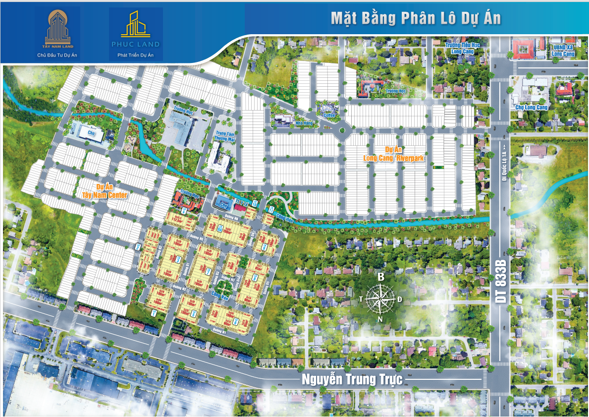 dự án khu dân cư long cang new chủ đầu tư tập đoàn phúc land