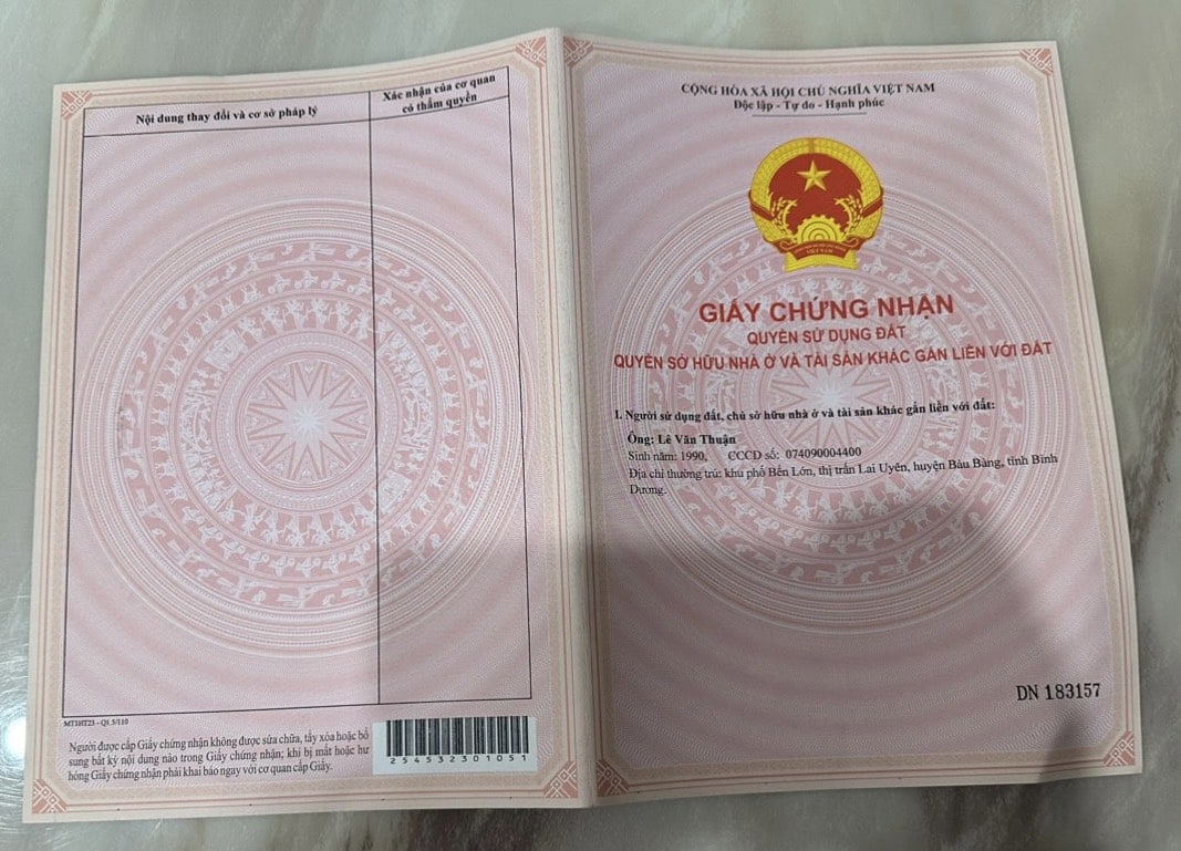 sổ hồng khu dân cư minh thắng chủ đầu tư tqk group